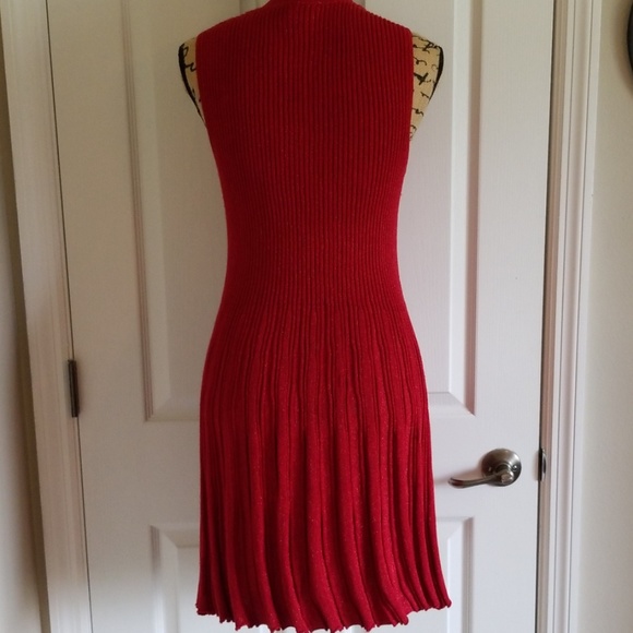 red sparkling sleeveless dress XL - Picture 2 of 5